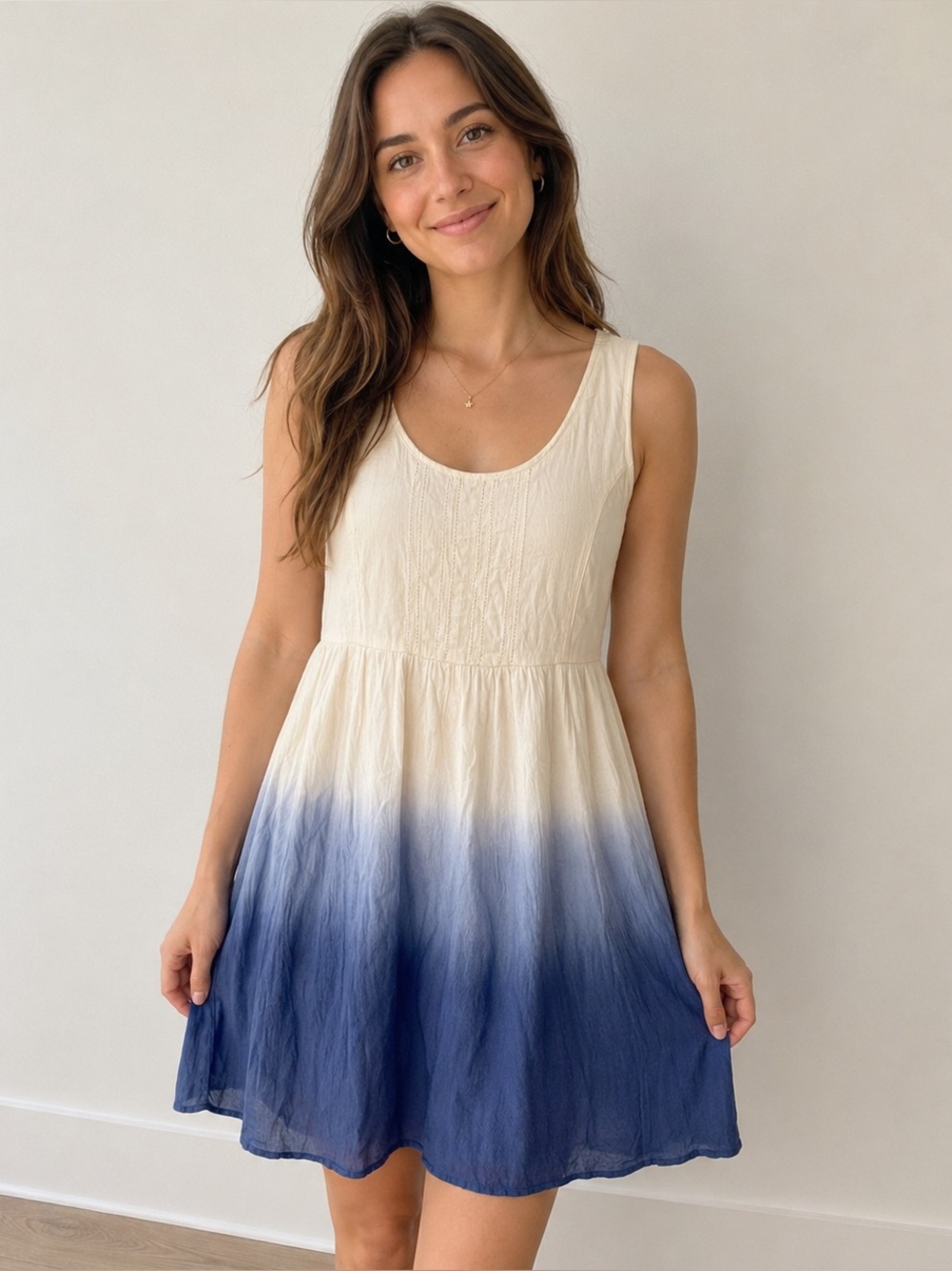 Olive & Oak Blue Ombré Tank Dress Size M